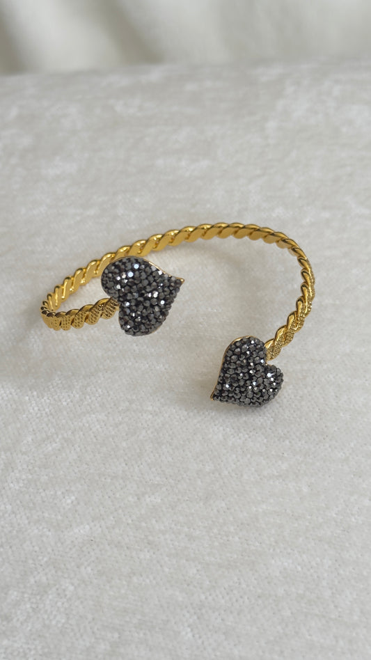 Pulsera Corazón Cristal