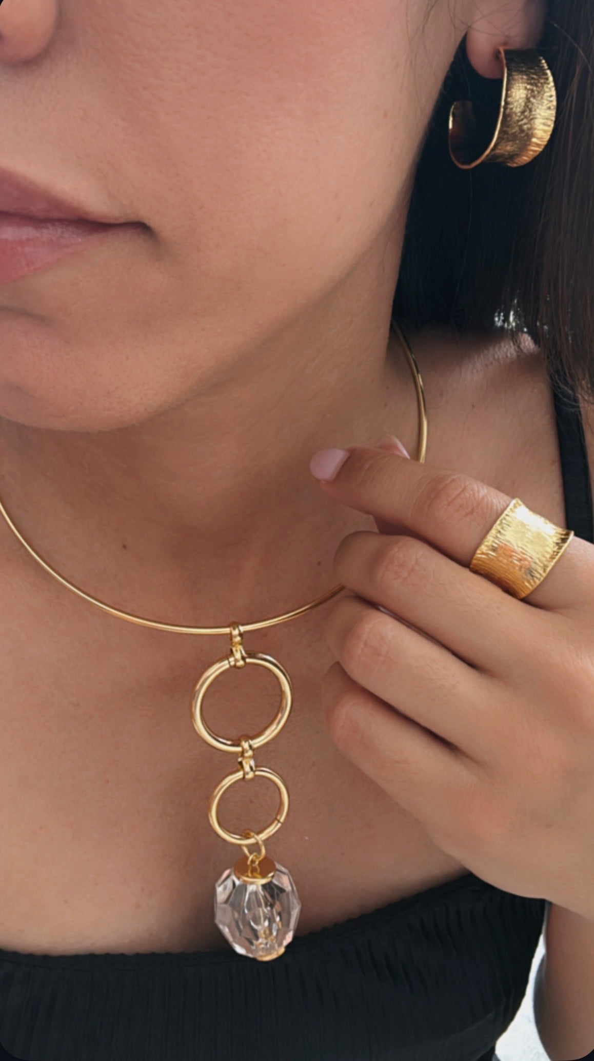 Collar Clear Gold