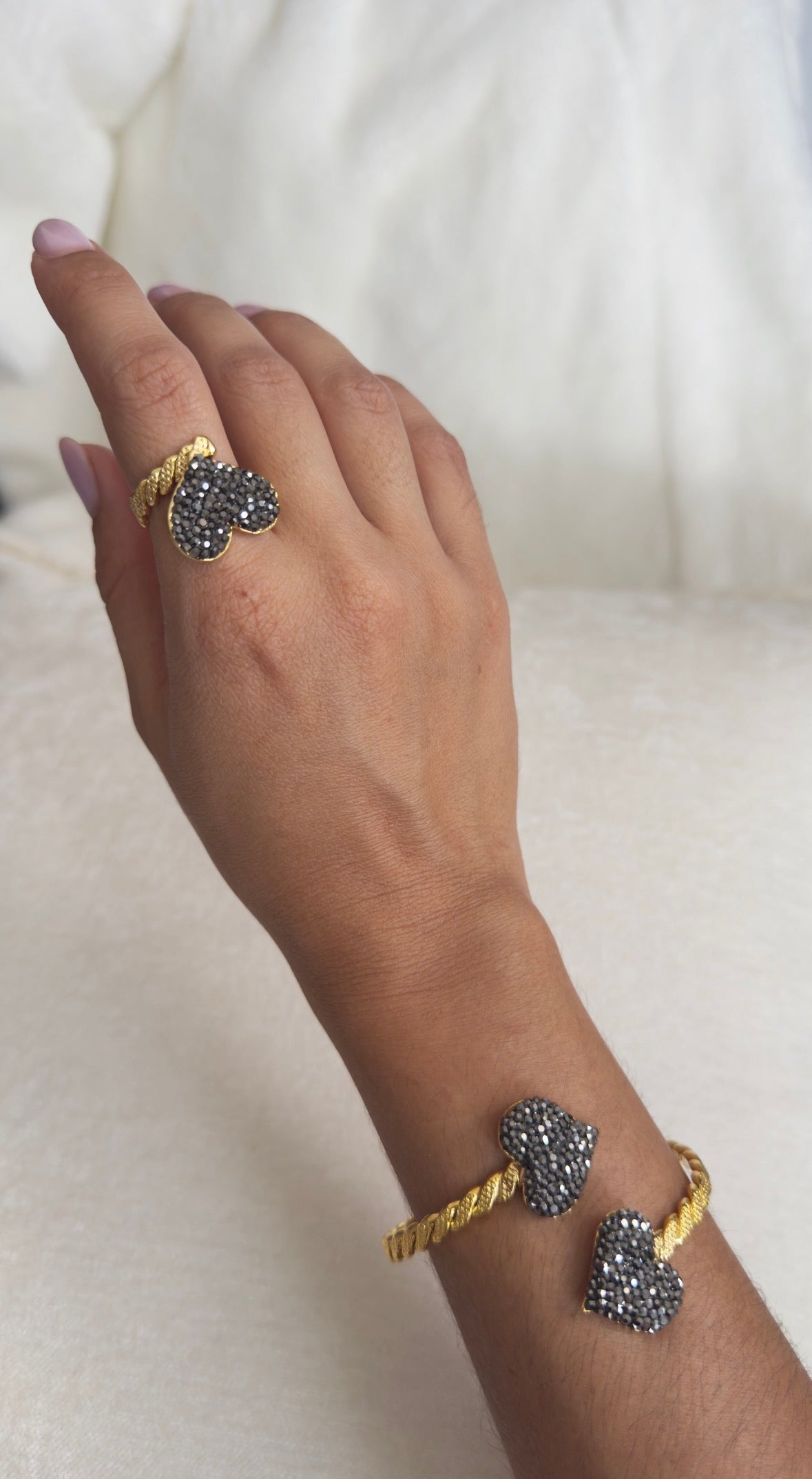 Pulsera Corazón Cristal